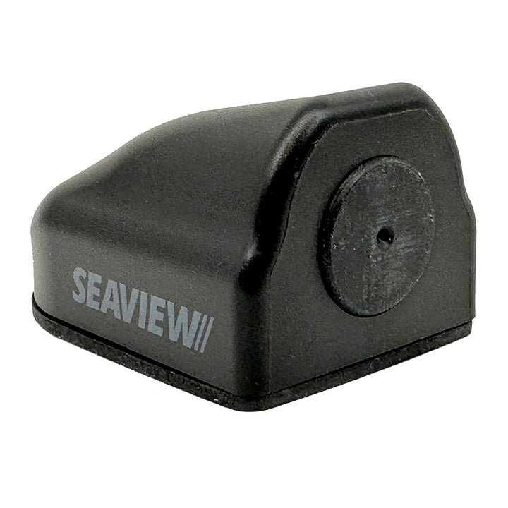 Seaview Horizontal (90) Cable Seal in black for wire management, showing the sealed cable bundle with adjustable strap.