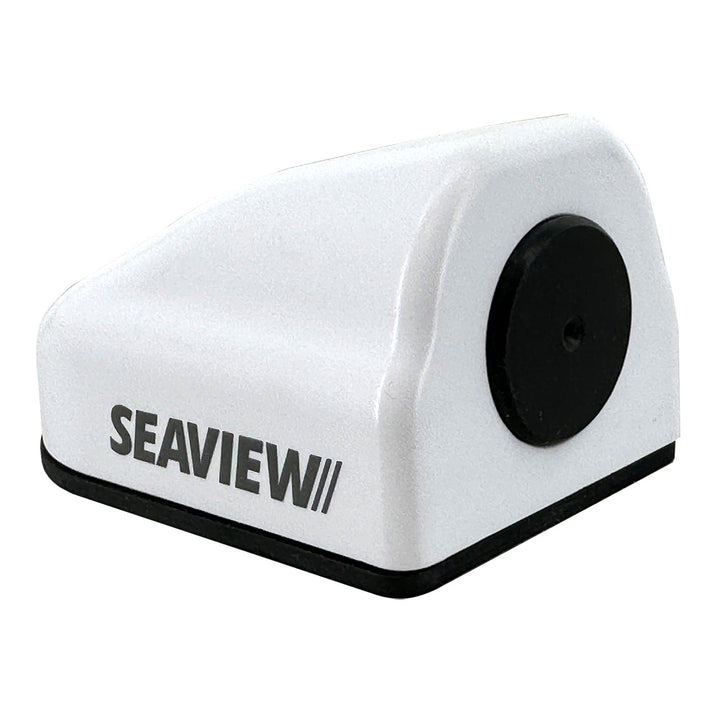 Seaview Horizontal (90) Cable Seal in white for wire management, shown securing multiple cables in a clean, organized setup.