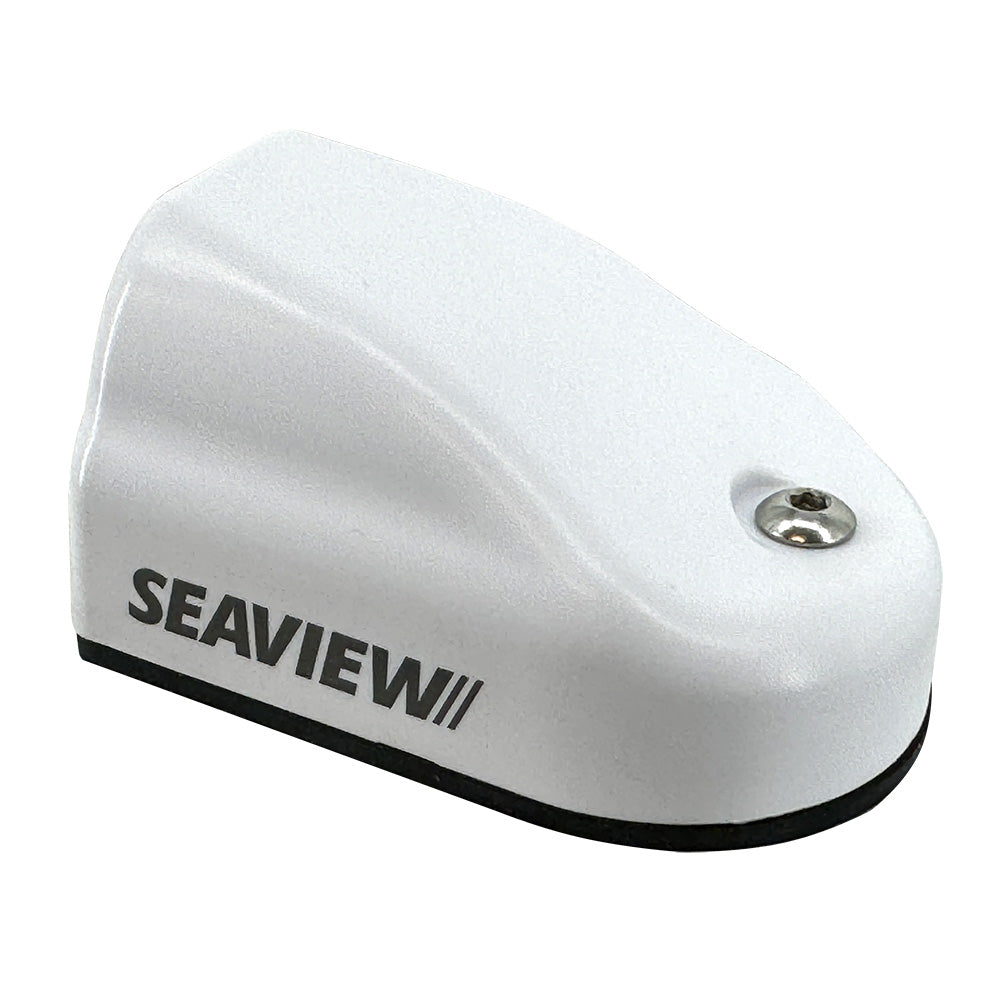 White Seaview Horizontal (90) Cable Seal for wire management, used to secure and organize cables efficiently.