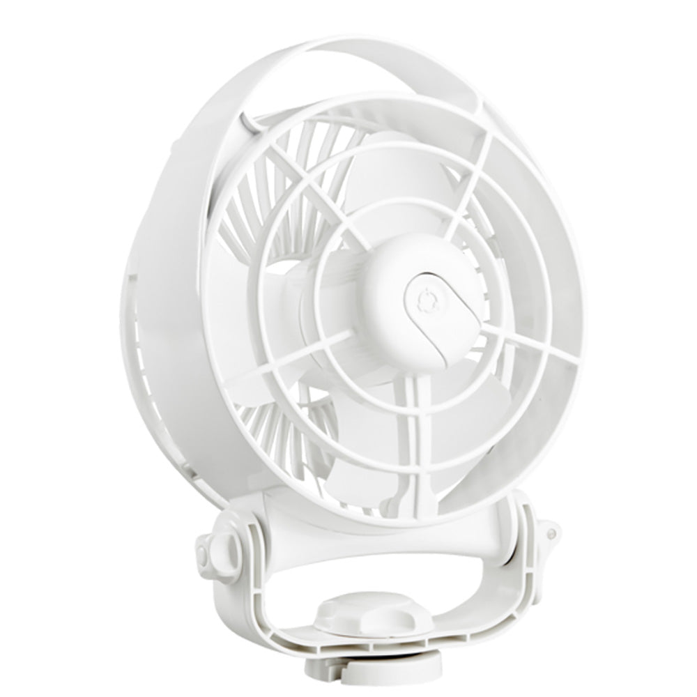 Seekr by Caframo Bora II marine fan in white, 6-inch, 12-24V, 3-speed fan designed for boat ventilation and comfort.