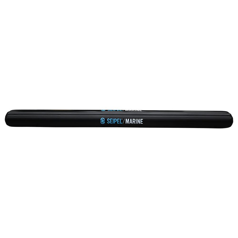 Black Seipel Marine 20-foot inflatable boat bumper, marine accessories for boat protection and bumper cushioning.
