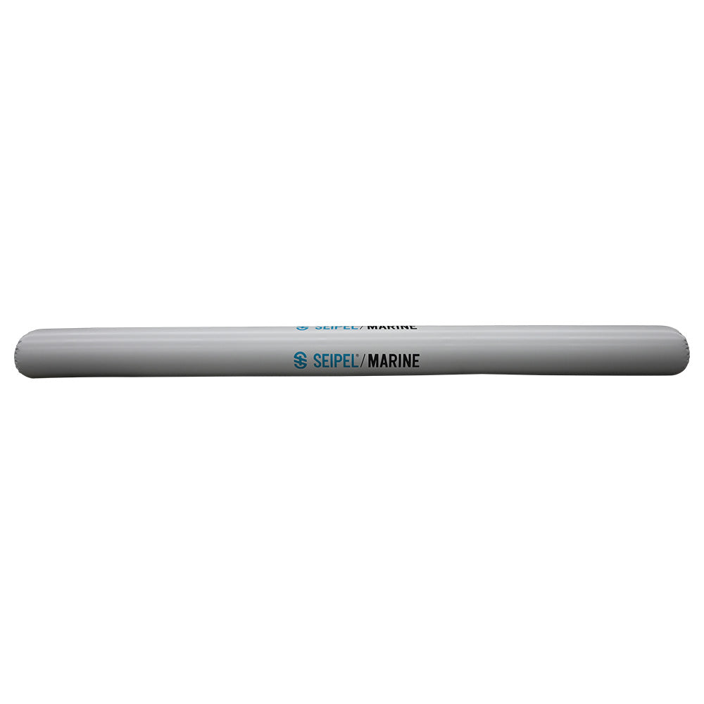 Seipel Marine 20' inflatable boat bumper in grey, marine accessory designed to protect boat sides during docking.