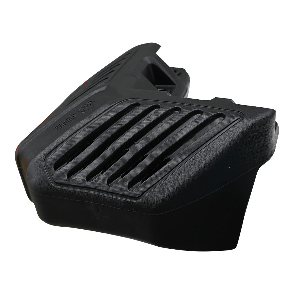 Seipel Marine Eva Corner Dock Fender mounted on a boat dock, providing protection for boat corners and dock edges.