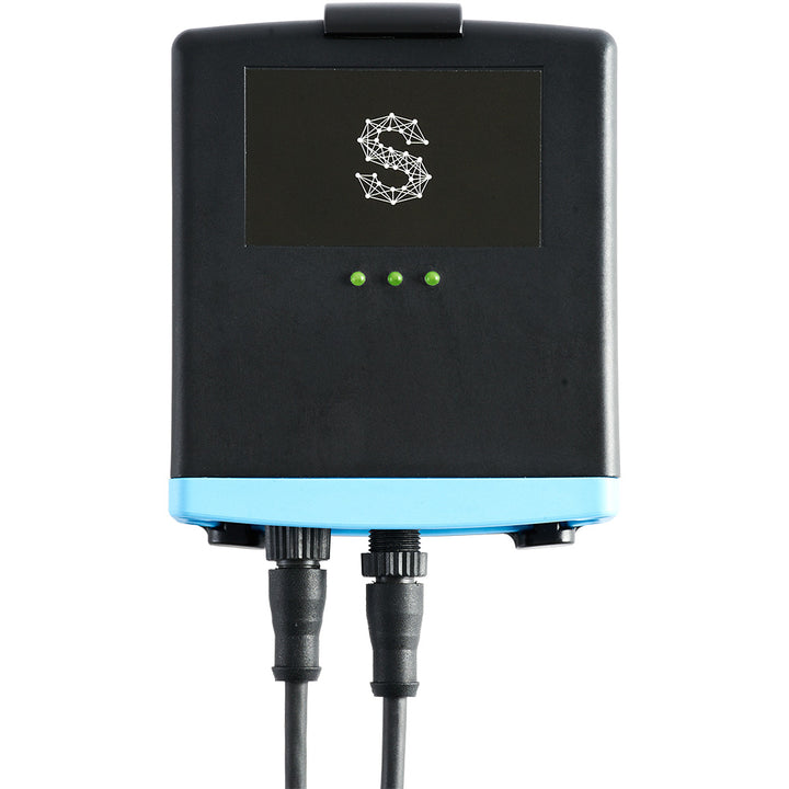Sensar Marine boat monitor with Bilge Sentry security system displaying control panel and monitoring interface for marine safety.