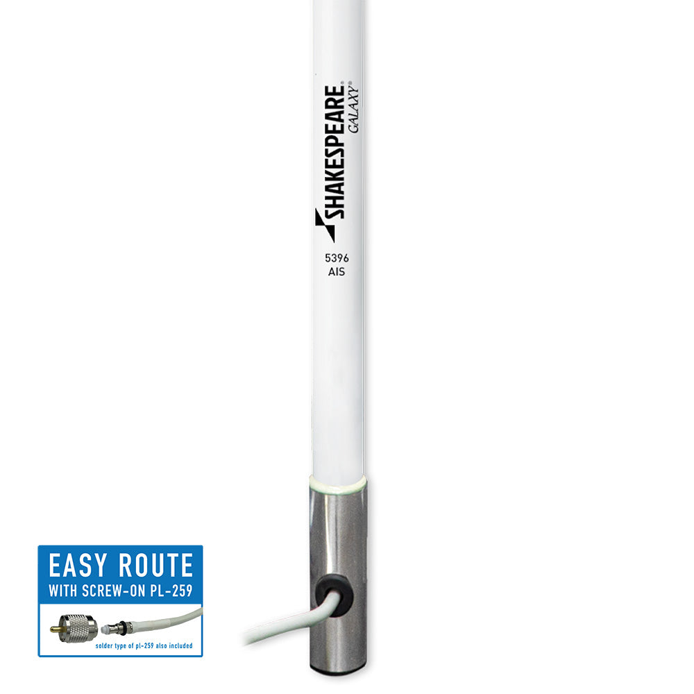 Shakespeare Galaxy 4' Little Giant antenna with 3dB gain, outdoor TV antenna for improved signal reception.