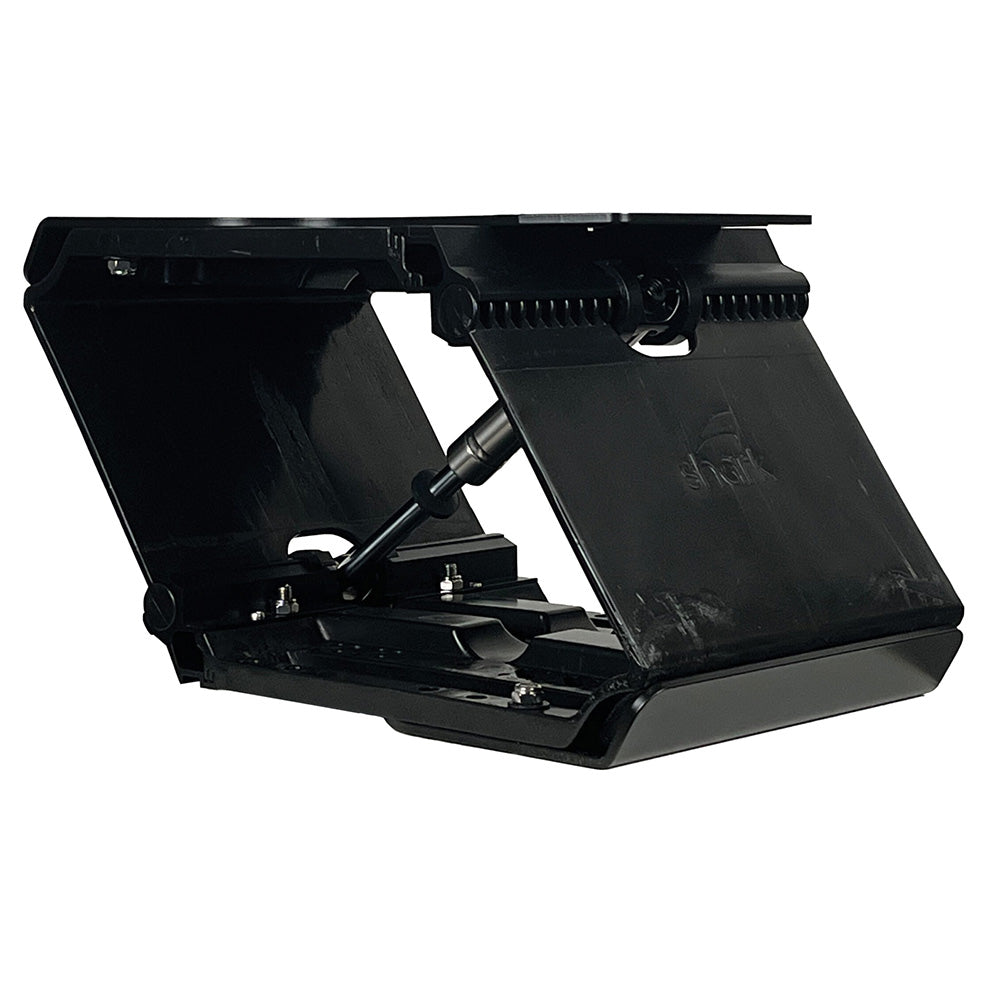 Shark Seating FLEXpod HD suspension seat with firmer shock absorber and stiffener for enhanced comfort and support.