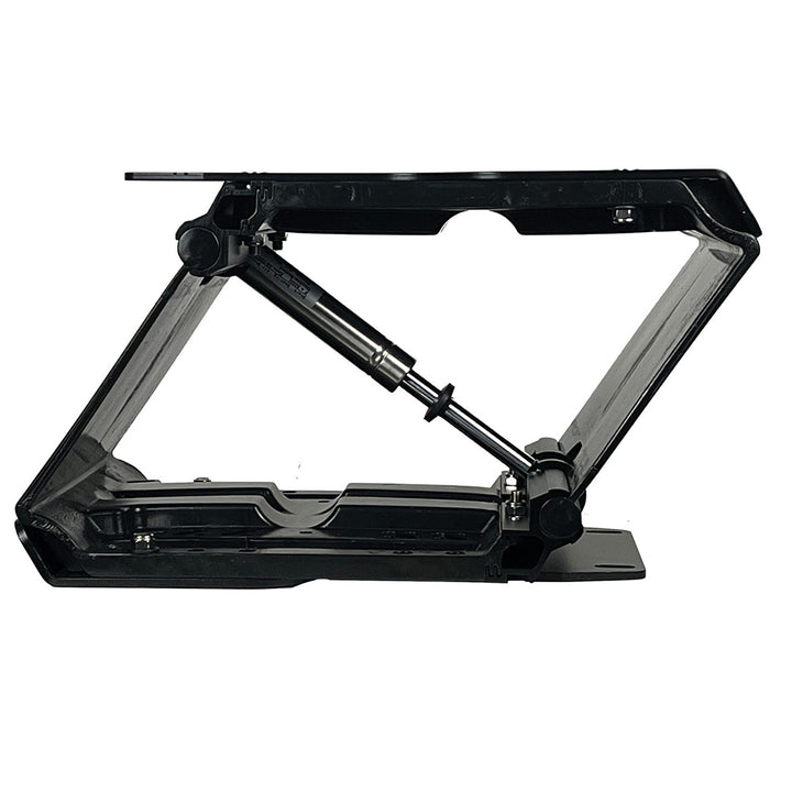 Shark Seating FLEXpod HD suspension seat with firmer shock stiffener, designed for comfort and durability in seating applications.