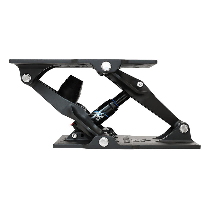 Black Shockwave S5-LW Suspension Base for seating by Shockwave Seats, with adjustable components and durable construction.