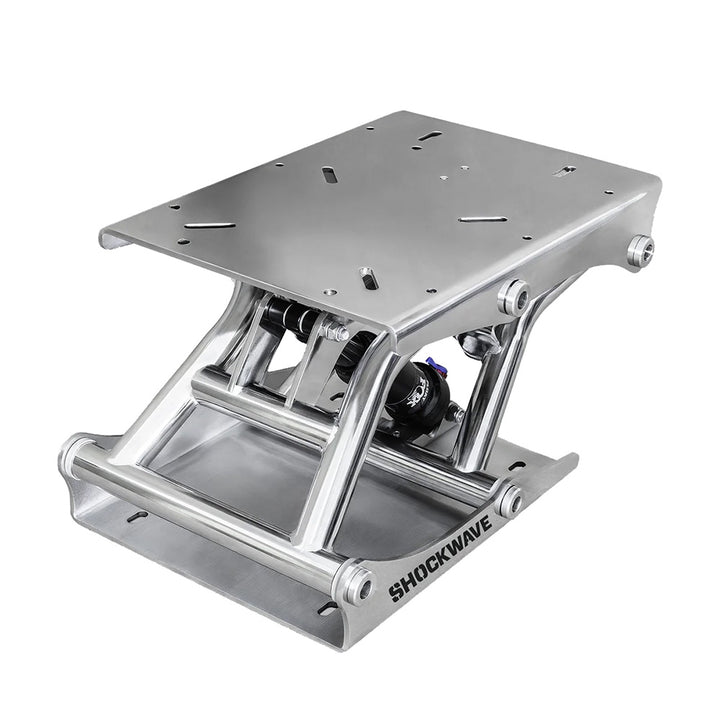 Shockwave S5-SS Suspension Base seating component made of stainless steel, designed for durable and secure seating installation.