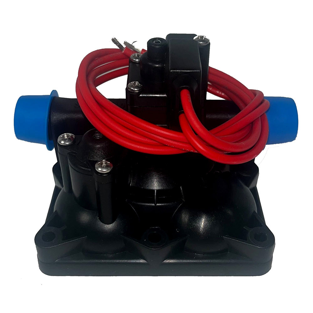 Shurflo by Pentair replacement upper assembly for 4148, 4149, 415, and 4558 series pumps, shown in close-up view.