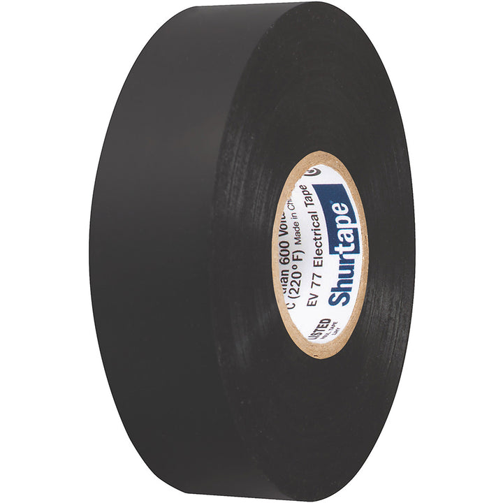 Shurtape EV 077B Professional Grade Black Electrical Tape f/Insulating  Splicing - 3/4" x 66&