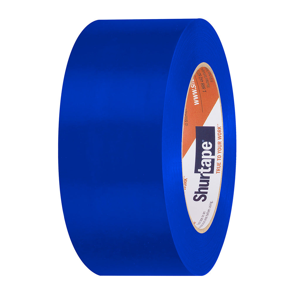 Shurtape UV-resistant marine hull preservation tape, 48mm wide, 33m long, straight edge, blue adhesive tape for boat hulls.