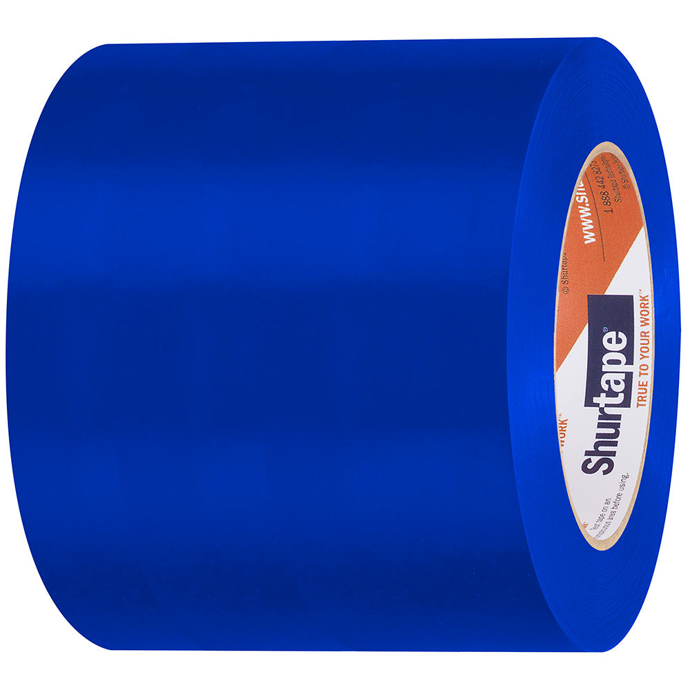 Ruban adhésif de protection pour coque marine Shurtape résistant aux UV - 96 mm - Rouleau de 33 m - Bord droit bleu