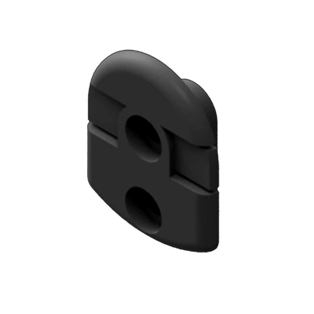 Simrad VHF microphone clip for RS20 and V20 radios, black plastic accessory with mounting clip for marine communication.