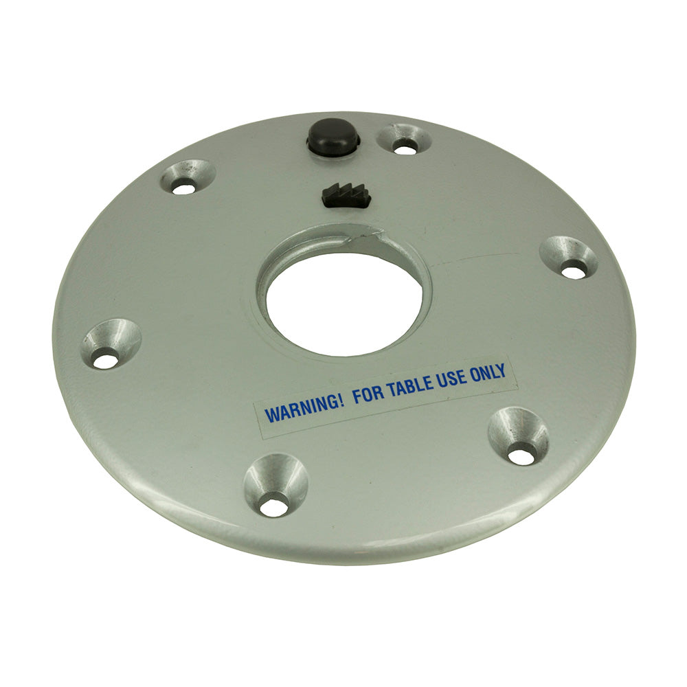 Springfield Marine Thread-Lock Table Base for deck or galley, sturdy metal construction, black finish.