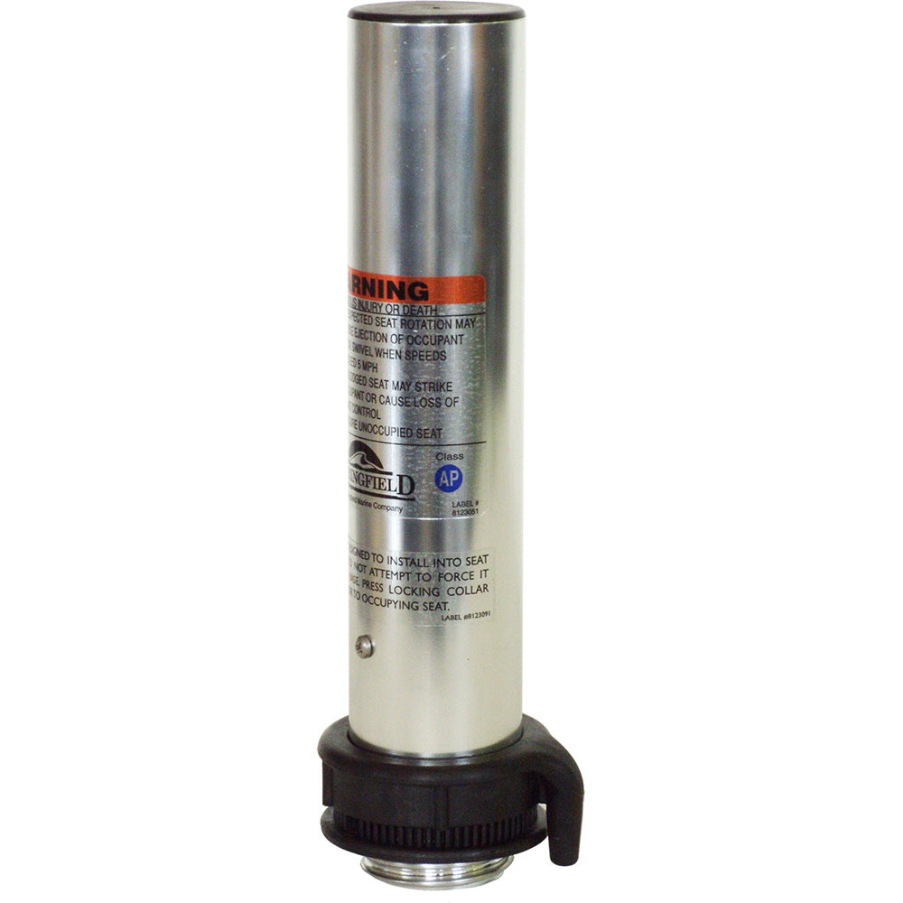 Springfield Marine 2-3/8-inch Thread-Lock Fixed-Height Post for seating, 13-inch height, durable marine-grade construction