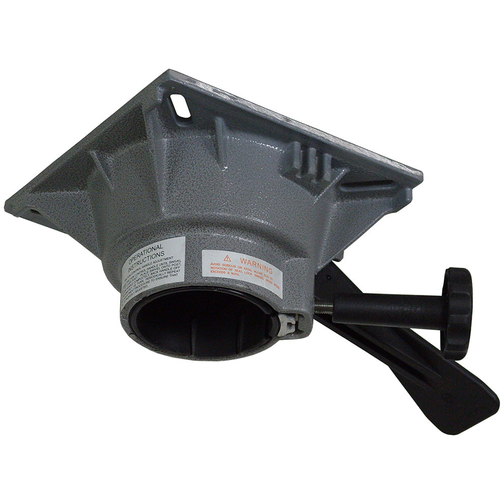 Springfield Marine 2-7/8" Trac-Lock III Locking Swivel for seating, featuring durable metal construction and secure locking mechanism.