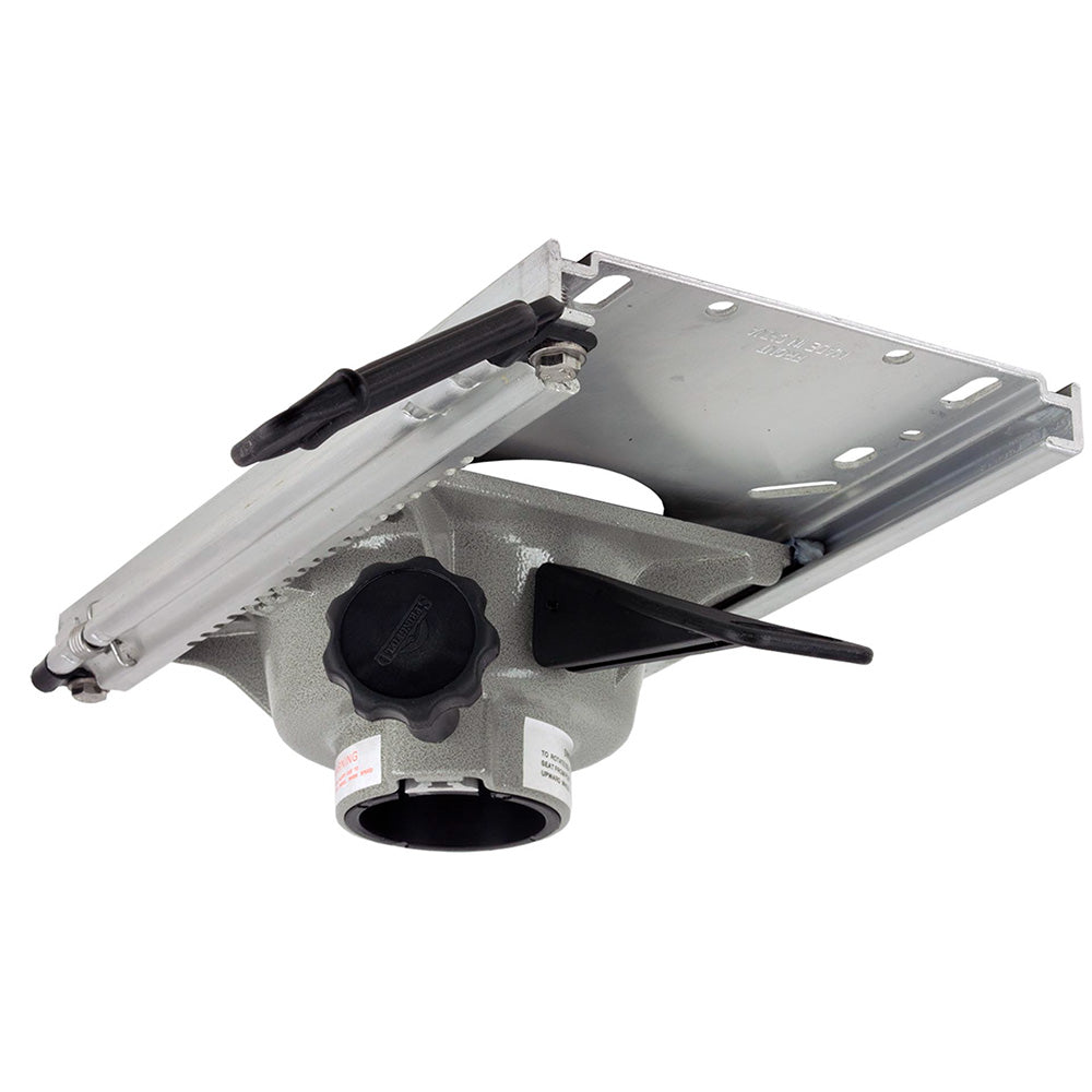 Springfield Marine Trac-Lock Slide for seating, featuring durable black plastic and metal components for secure boat seat adjustment.