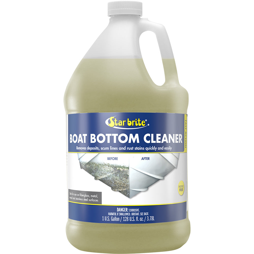 Star brite Boat Bottom Cleaner in a 1-gallon container, designed for cleaning boat hulls and underwater surfaces.