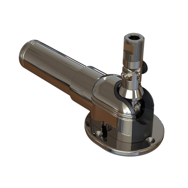 TACO Marine Grand Slam 860 Electric VHF antenna mount on boat deck, durable marine antenna mounting accessory.