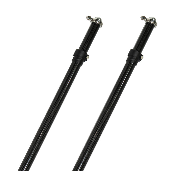 TACO Marine Tele-Sun Carbon Fiber Shade Poles with Carry Bag for Biminis, shades, or umbrellas on a boat.