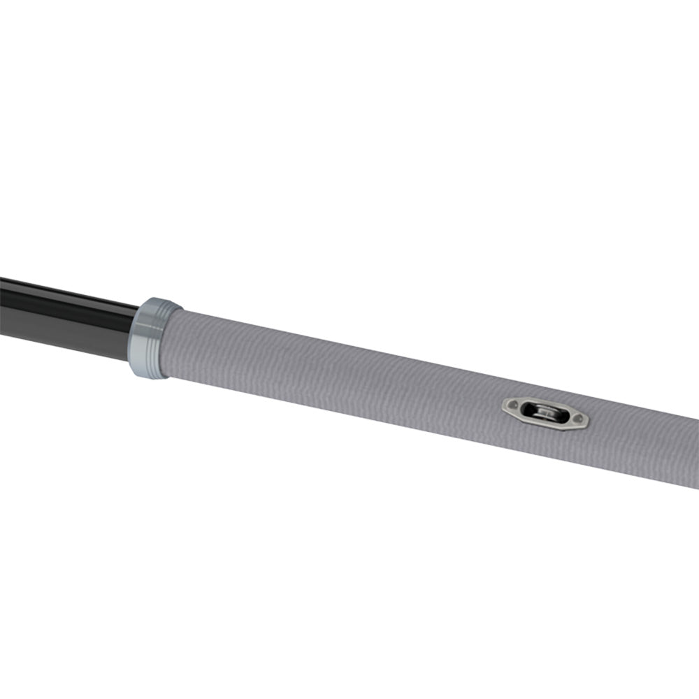 TACO Marine 22' Open Water collapsible carbon fiber outrigger poles for fishing boats, shown extended with internal design.