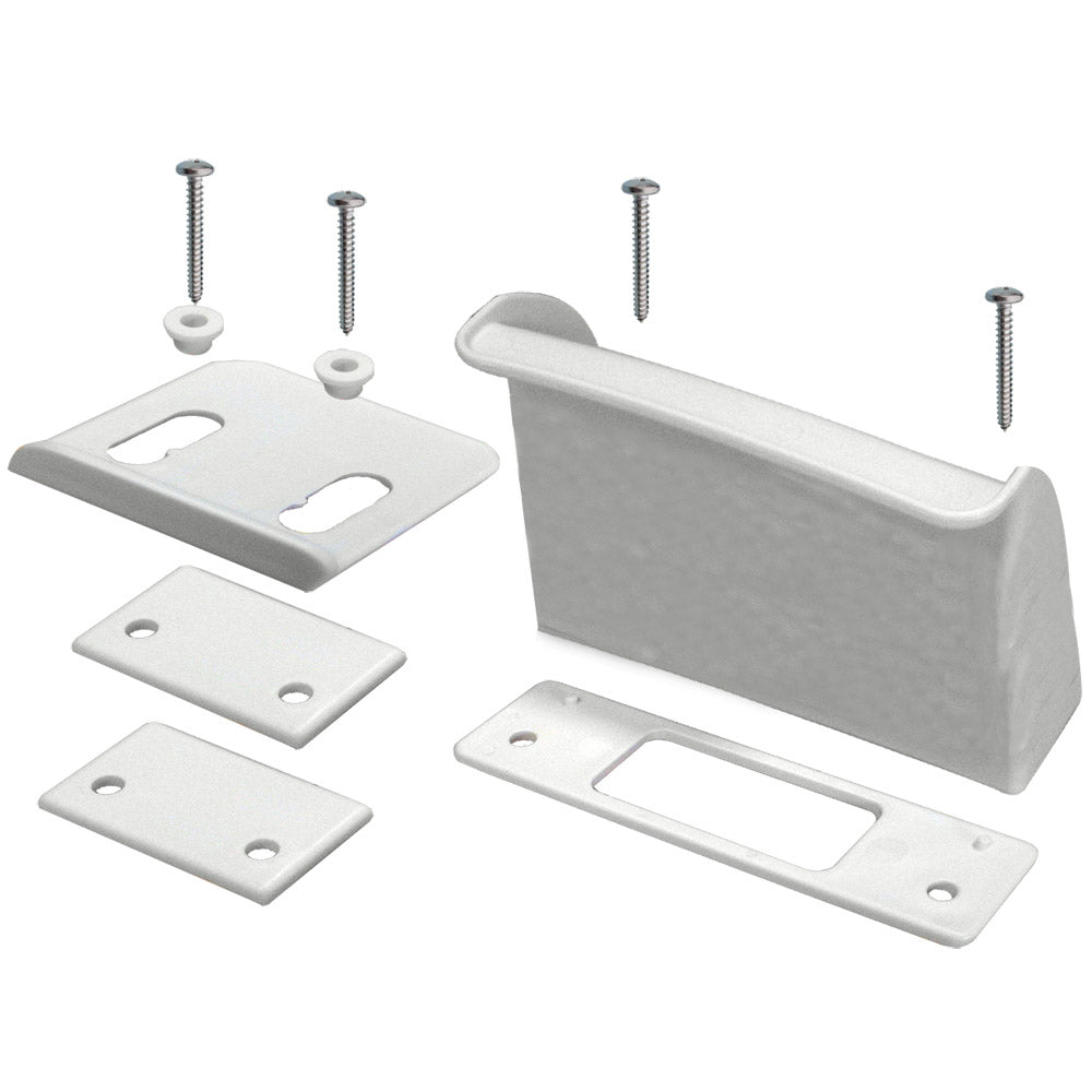 Thetford Marine Hold Down Kit for 550P Campa XT accessories, showing metal brackets and mounting hardware for secure installation.