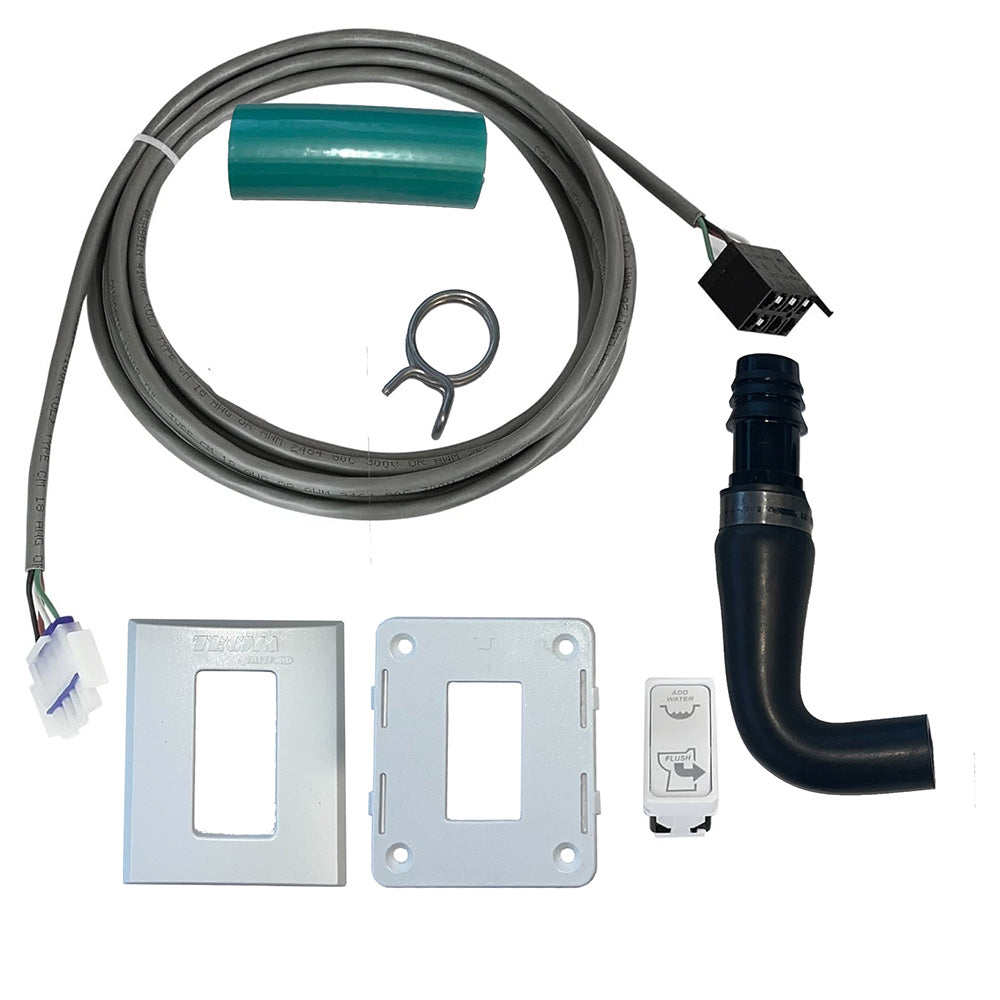 Thetford Marine Raw Water System Eco Kit with rocker switch, wire harness, and fittings for boat water systems.