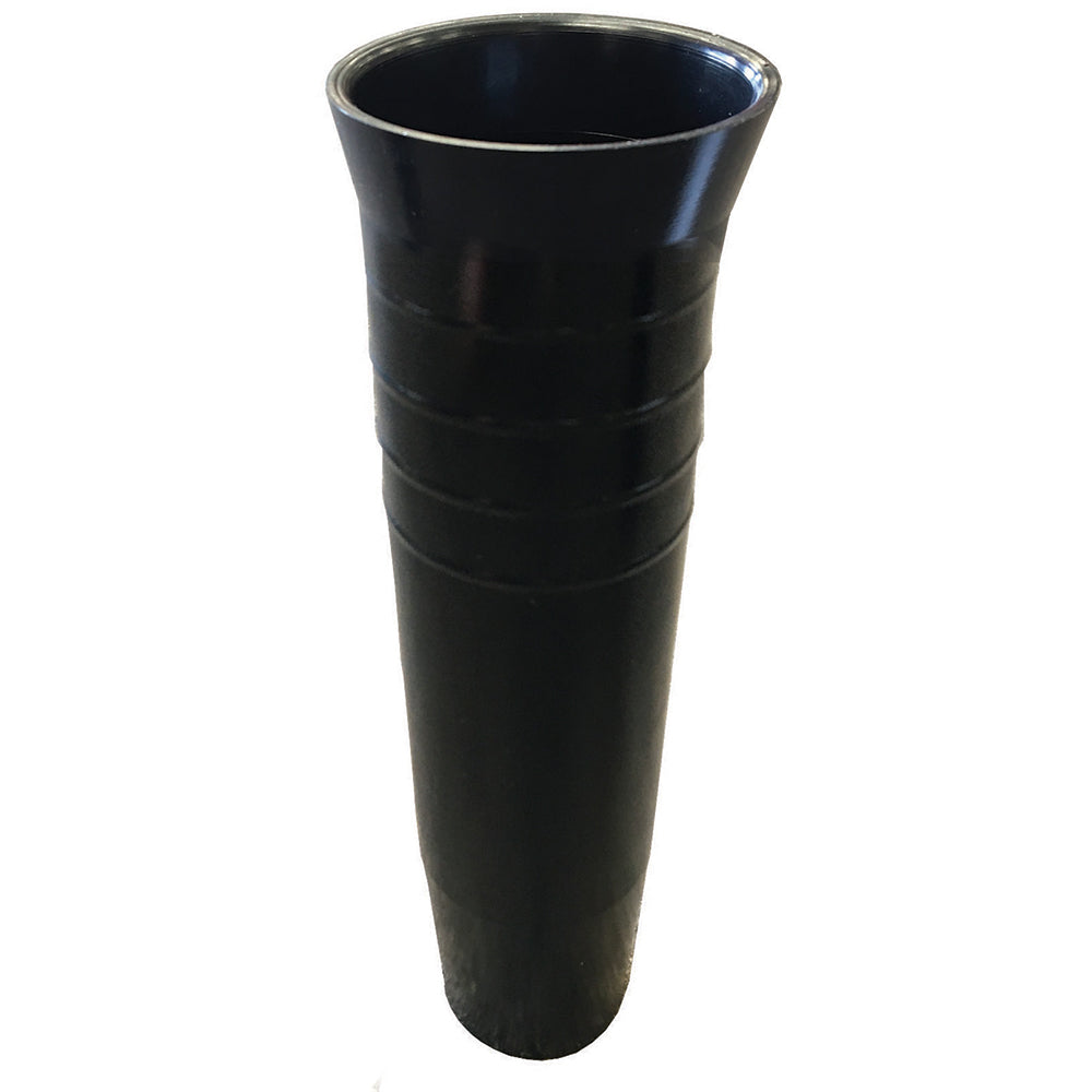 Black Tigress 10-inch flared vinyl replacement insert liner for rod holder accessories, designed for durability and easy installation.