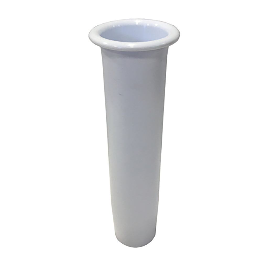 White Tigress lipped insert for 10-inch flared rod holder, a durable accessory for fishing rod storage and organization.