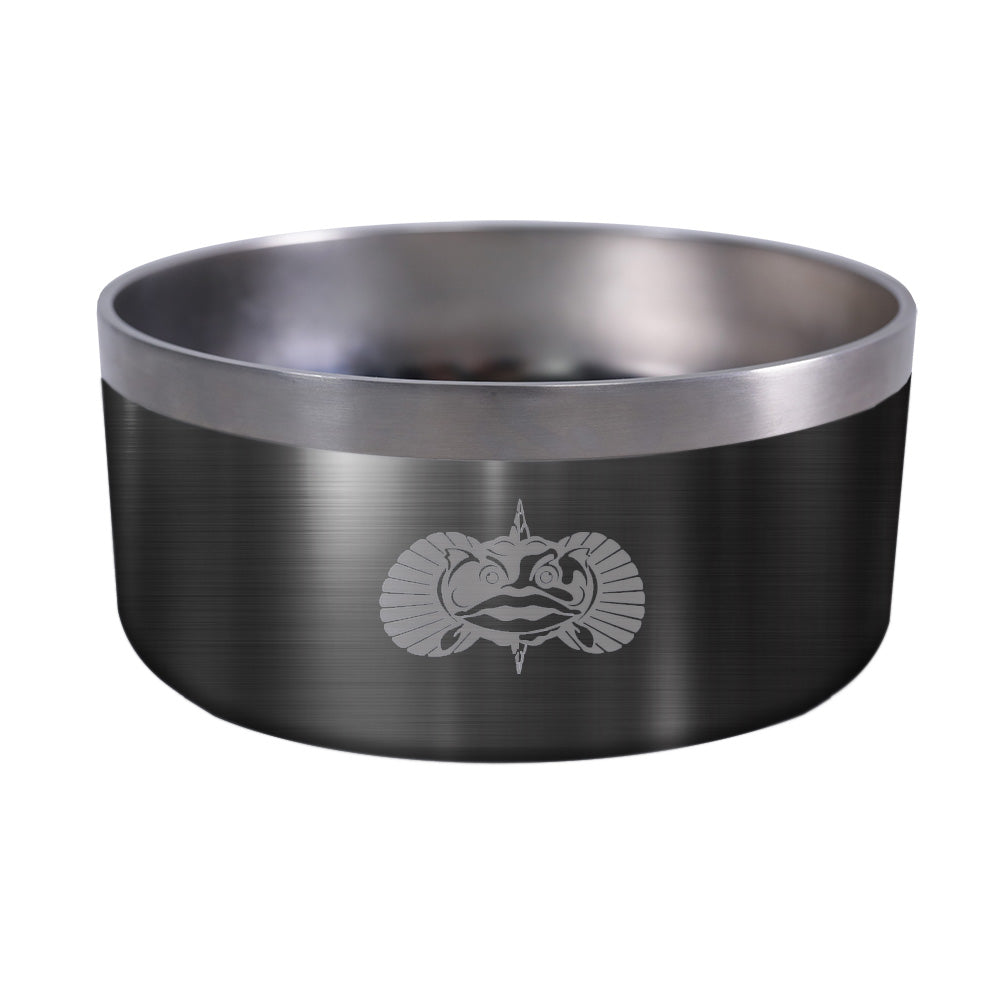 Toadfish non-tipping dog bowl in graphite, a durable accessories pet bowl designed to prevent tipping during feeding.