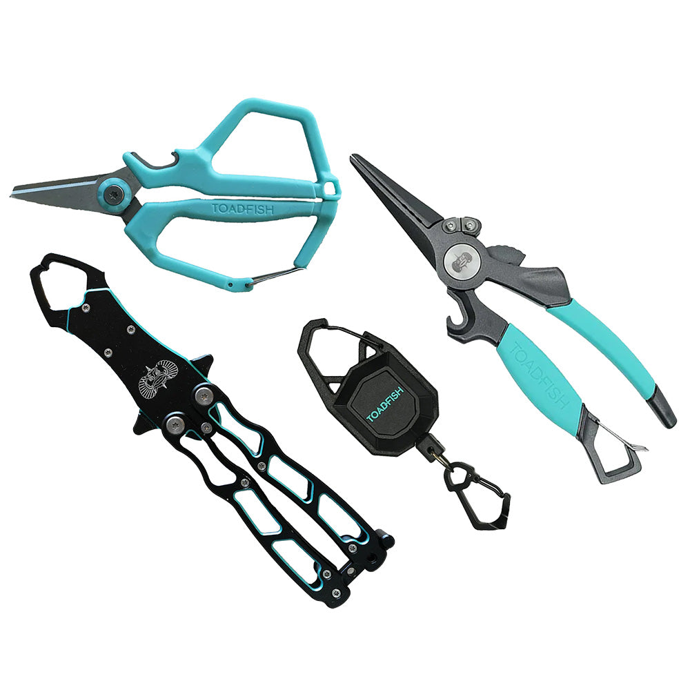 Toadfish Inshore Essentials Tool Kit for fishing accessories, includes tools and gear for inshore fishing by Toadfish.