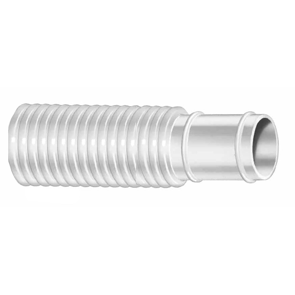 White Trident Marine 1-1/4 inch x 50-foot bilge hose coiled inside box, durable marine-grade hose for boat bilge systems
