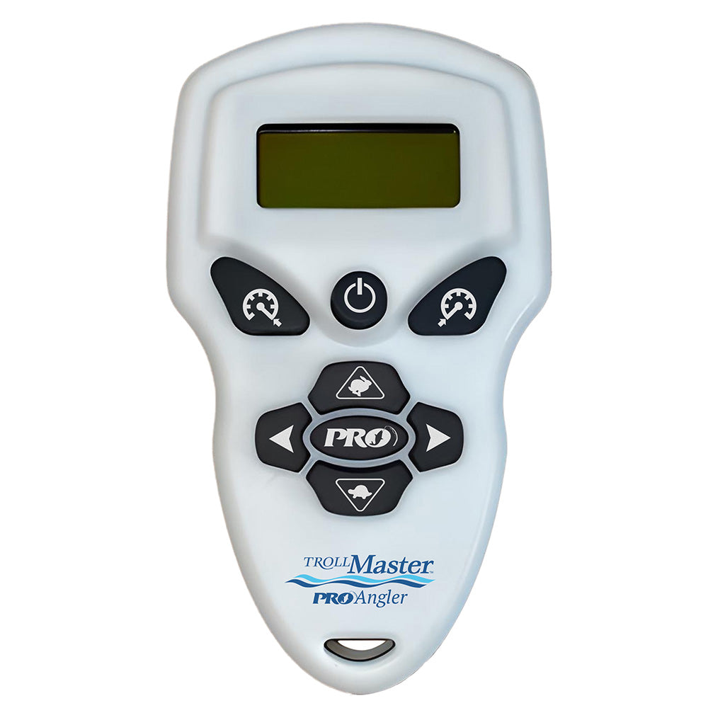 TROLLMaster PRO Angler remote engine control unit for trolling motors, designed for precise boat motor management.