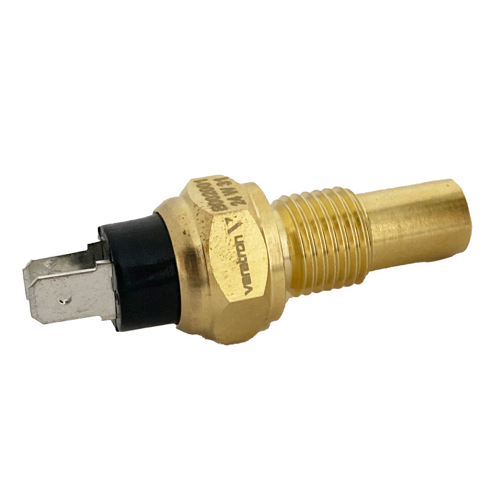 Veratron engine oil temperature sensor with M14x1.5 thread and 150°C temperature range, designed for gauge accessories.