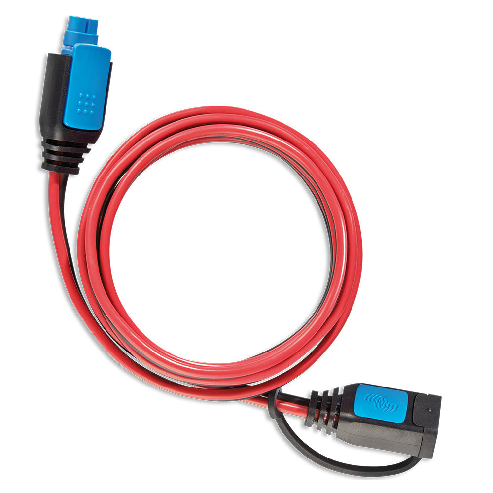 Victron Energy 2-meter extension cable, 25A, accessory for power connections, with black insulation and sturdy connectors.