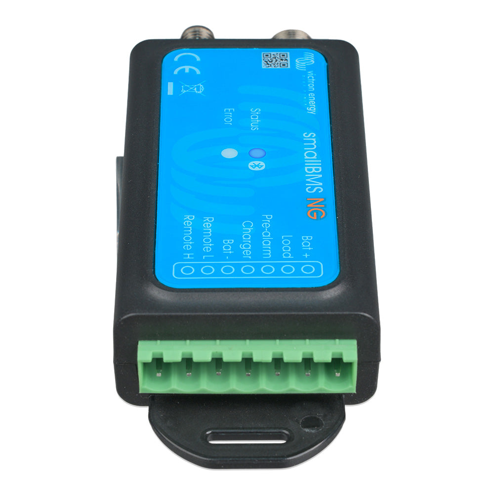 Victron Energy SmallBMS NG battery management system module with display and connection ports for energy storage monitoring