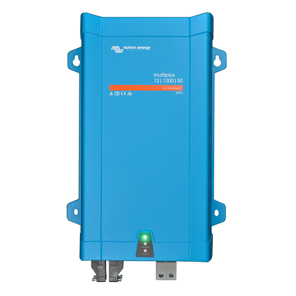 Victron MultiPlus 12/1200 charger inverter combo from Victron Energy, with VE.Bus communication, used for power management.