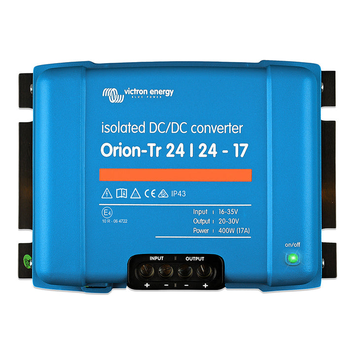 Victron Energy Orion-TR 24V DC to DC converter, 400W, 17A, isolated power supply for automotive or solar applications