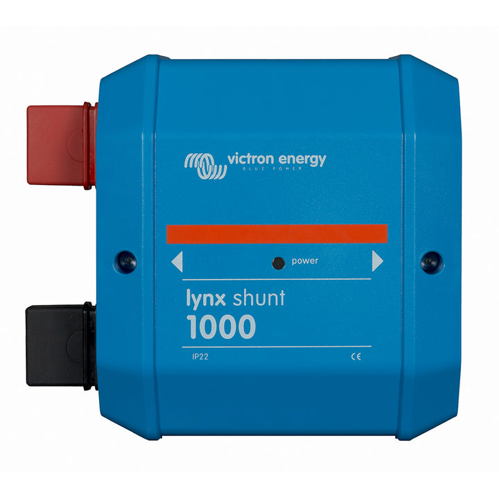 Victron Energy Lynx Shunt VE.Can M10 fuse block for battery management, with M10 terminals and fuse connections.