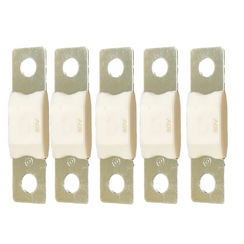 Victron Energy Mega Fuse 175A/80V fuse block pack of 5, showing durable fuse holders and electrical connections.