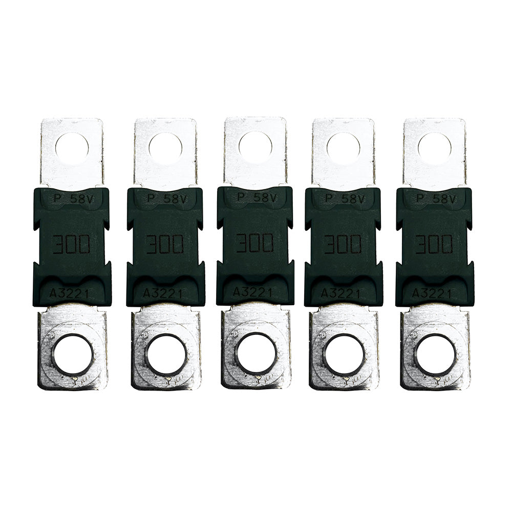 Victron Energy Mega-Fuse 300A ceramic fuse block pack of 5, high-current fuse for electrical systems with safety features.