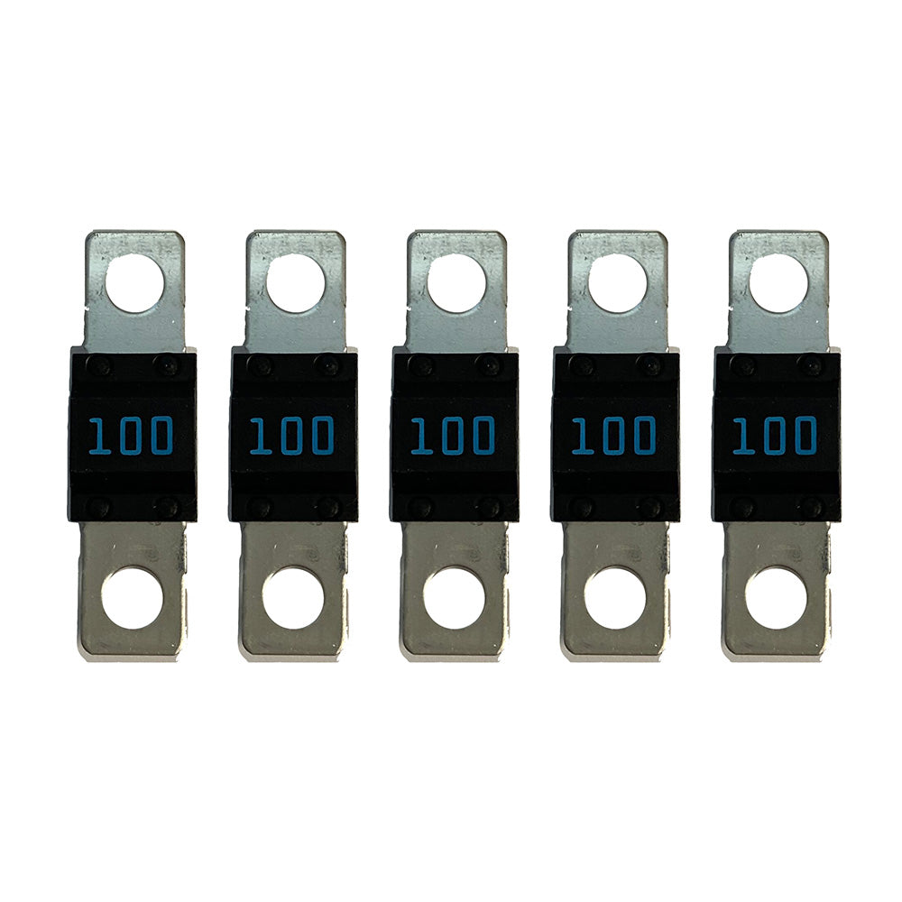 Victron Energy MIDI-Fuse 100A/32V fuse blocks, package of 5, designed for electrical protection and circuit safety.