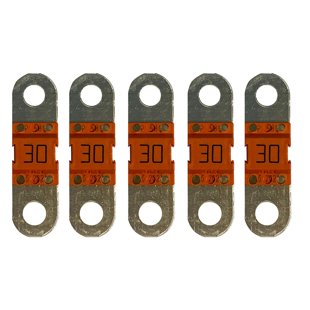 Victron Energy MIDI Fuse 30A/58V M6 pack of 5, compact fuse blocks and fuses for electrical protection and circuit safety.