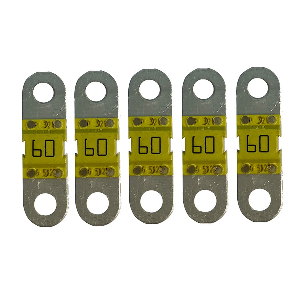Victron Energy MIDI Fuse 60A/58V M6 package of 5, fuse blocks and fuses for electrical protection and circuit safety.