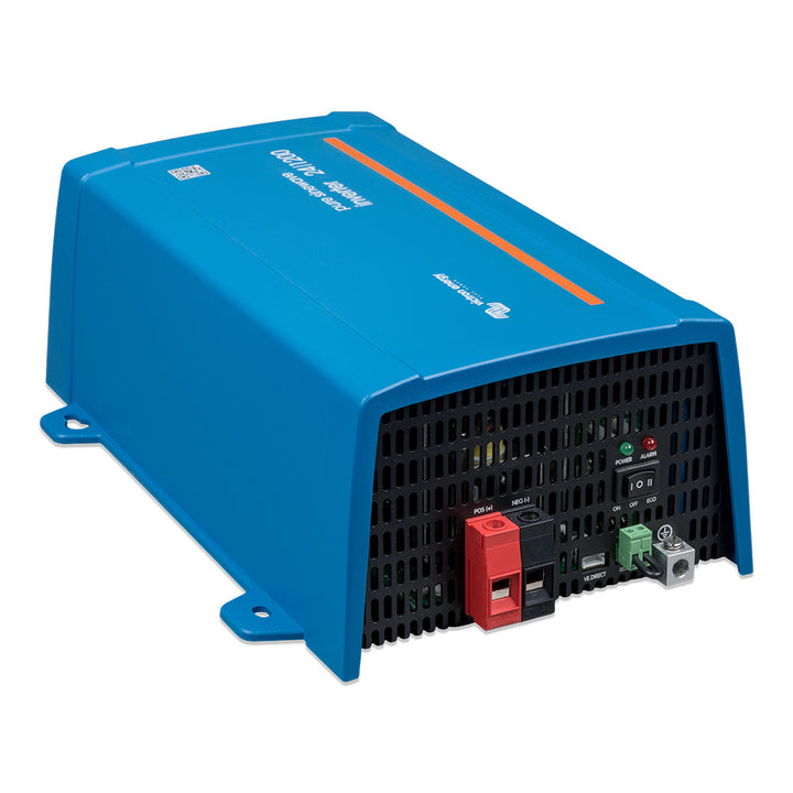 Victron Energy 24/1200 inverter with NEMA plug, Ve.Direct GFCI, UL458 safety features, suitable for power conversion needs