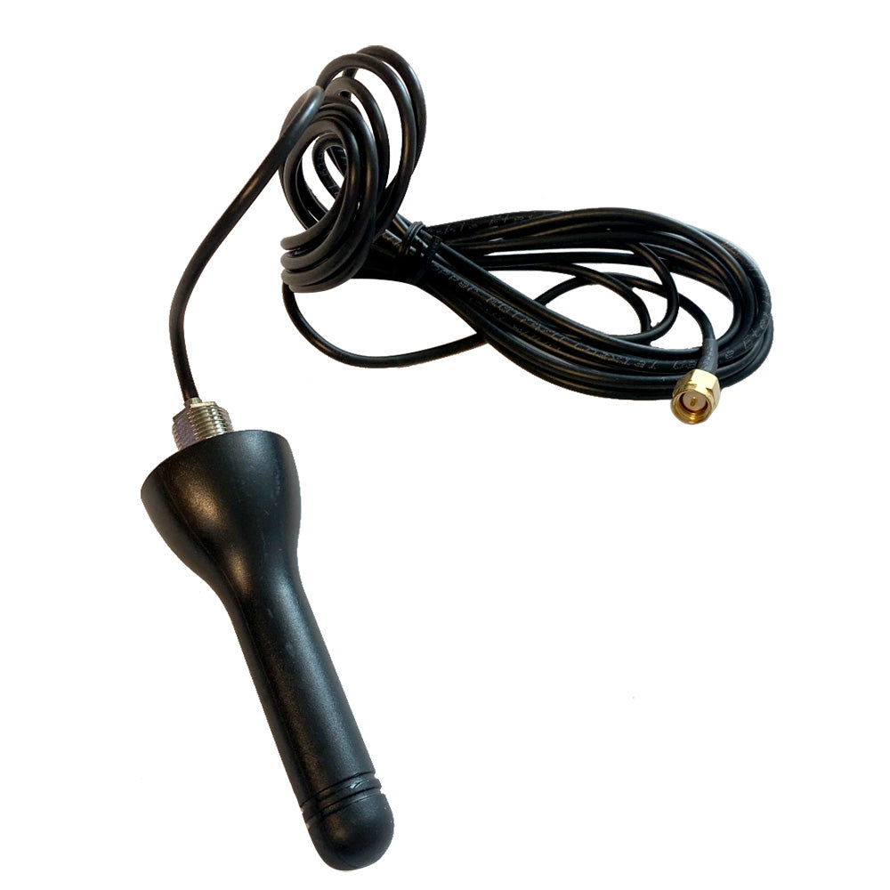 Victron Energy outdoor antenna for GX LTE 4G-A, used for meters and monitoring, with a compact design suitable for outdoor installation.