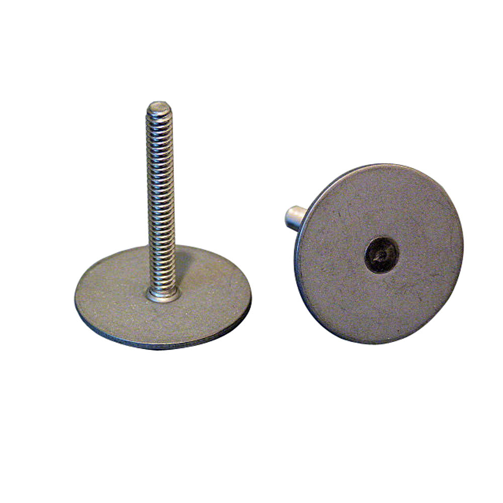 Stainless steel Weld Mount .75-inch tall threaded stud with 