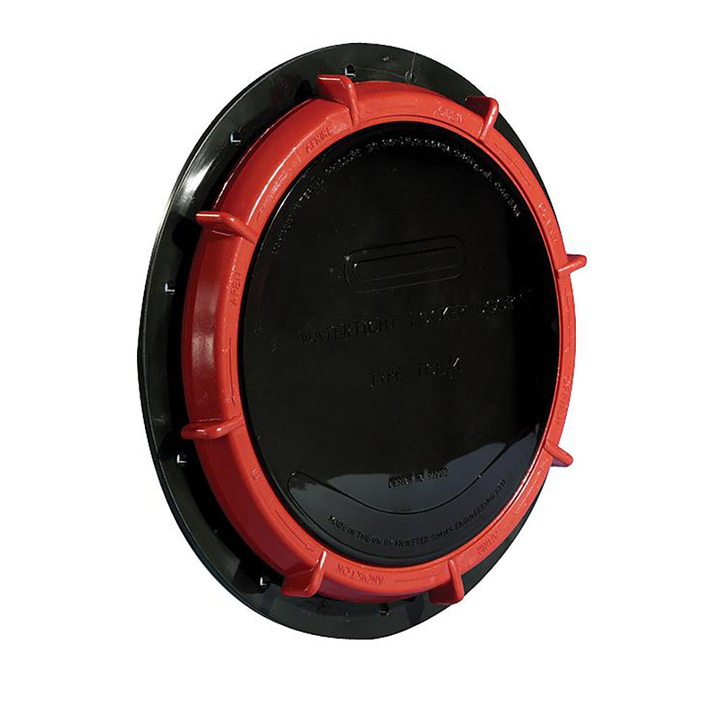 Black Whale TCL4 9-inch locker door deck plate, marine-grade door cover for boat lockers, durable and weather-resistant.