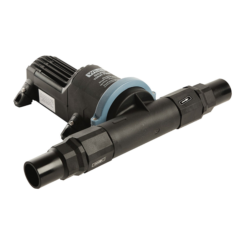 Whale Marine Gulper MK2 12V toilet pump for marine sanitation, bulk packaged, compact design for boat waste management system.
